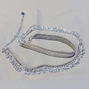 Stella and Dot wrap bracelet/necklace, silver